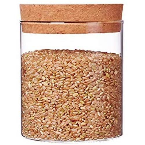 Glass Storage Jar Food Storage Tank Good Sealing Heat-Resistant Borosilicate Glass Sealed Cans Dried Fruit Sealed Bottle Wood Lid