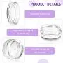 50 Pieces Empty Clear Plastic Pot Jars with Lids Round Sample Containers Mini Travel Jars for Storage of Ear Studs Ear Ring(5 ml/5g) 50 Pieces Empty Clear Plastic Pot Jars with Lids Round Sample Containers Mini Travel Jars for Storage of Ear Studs Ear Ring(5 ml/5g)