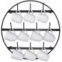 Claimed Corner Round Coffee Mug Rack - 3-Tier Wall Mounted Metal Mug Rack Storage Display Organizer for Coffee Mugs, Tea Cups, Mason Jars, and More. Claimed Corner Round Coffee Mug Rack - 3-Tier Wall Mounted Metal Mug Rack Storage Display Organizer for Coffee Mugs, Tea Cups, Mason Jars, and More.