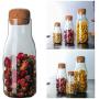 Bocal en verre TOPBATHY avec couvercle en bois étanche, 300ml - Idéal pour le sucre, les épices, le thé, le café. Bocal en verre TOPBATHY avec couvercle en bois étanche, 300ml - Idéal pour le sucre, les épices, le thé, le café.