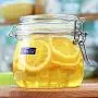 Tree House Food Storage Canisters, Small Glass Sealed jar Jam Container Member B Herbs Pot-A 500mlx2