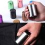 Tea Caddy Mini Aluminum Storage Boxes Sealed Coffee Cans Tea Portable Container Travel Tea Caddy Organize Storage Bottles Jars,Silver,