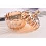 Pumpkin Shape Glass Apothecary Jar Candy Jar Wedding Candy Buffet Jars Crystal Food Jar with Lid