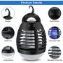 Elfeland Electric Mosquito Killer Mosquito Lamp USB Powered Trap Gnat with Hanger for Indoor Outdoor