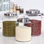 Glass Sealed Jars, Moisture-proof Kitchen Food Containers, Storage Spices/Oatmeal/Cereal/Rice