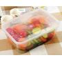 Emoyi 12-Pack 1 Compartment Lunch box Food Containers with Lids, Leak Proof, Microwavable, Freezer And Dishwasher Safe, 23 Ounce