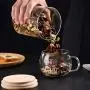 Ensemble de 3 Pots en Verre de 3x250ML avec Couvercle en Bambou et Anneau de Joint en Silicone pour Stockage Alimentaire Cuisine, Idéal pour Bonbons, Biscuits, Riz, Sucre, Farine, Pâtes, Noix Ensemble de 3 Pots en Verre de 3x250ML avec Couvercle en Bambou et Anneau de Joint en Silicone pour Stockage Alimentaire Cuisine, Idéal pour Bonbons, Biscuits, Riz, Sucre, Farine, Pâtes, Noix