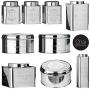Premier Housewares Stainless Steel Chai Tea/coffee/sugar Canisters, Set Of 3 By