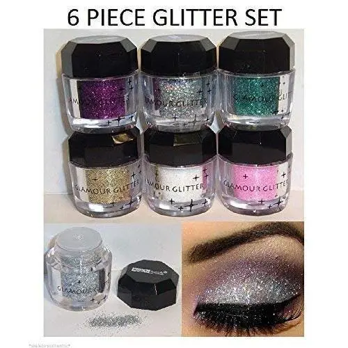 Cosmetics Eye shadow Color Makeup Pro Glitter Eyeshadow Palette 6 Colors Cosmetics Eye shadow Color Makeup Pro Glitter Eyeshadow Palette 6 Colors