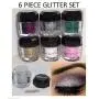 Cosmetics Eye shadow Color Makeup Pro Glitter Eyeshadow Palette 6 Colors Cosmetics Eye shadow Color Makeup Pro Glitter Eyeshadow Palette 6 Colors