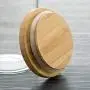 Shelf Floating Seal Storage Jar Transparent Glass Jar Storage Tank Food Dried Fruit Miscellaneous Grains Tea Pot Storage Bottle (bamboo Plug). (Size : B)