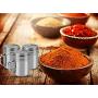 JUSTDOLIFE Stainless Steel Dredge Salt Shaker Seasoning Can Rotating Sugar Shaker Barbecue Sauce Spice Bottle Spice/Pepper Shaker 3PCS