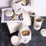 Cwg 3Pcs/Set Tea Sugar and Coffee Airtight Storage Canister Jars with Lids-White