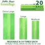 Debbie Meyer GreenBags - Reusable BPA Free Food Storage Bags, Keep Fruits and Vegetables Fresher Longer in these GreenBags! 20pc Set (8M, 8L, 4XL)