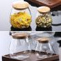 Household Storage Box 400ml Preserve Jars Glass Bottle Food Airtight Kitchen Accessories Storage Containers for Bathroom Kitchen