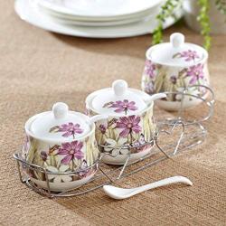 Spice storage containers,Porcelain condiment jar Storage containers Ceramic spice jar Ceramic spice jars with lid-F