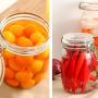 Yardwe 1000ML Clip Top Glass Jars Storage Preserving Jars Clear Container Mason Jar