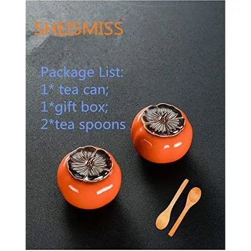Ceramic Ashtray,Persimmon Decorative Boxes Kaki Food Bins Canisters Portable Tea Cans Jewelry Box Candy Storage Organization Sets Cookie Jars Canisters 60g Mini Gift Xmas (double) Ceramic Ashtray,Persimmon Decorative Boxes Kaki Food Bins Canisters Portable Tea Cans Jewelry Box Candy Storage Organization Sets Cookie Jars Canisters 60g Mini Gift Xmas (double)