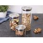 chg 3450-00 Storage Jars Trio Pura with Aroma Stopper Stainless Steel Rust-Proof