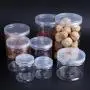 UPKOCH 10 pcs Food Storage Can Plastic Wild-mouth Sealed Transparent Container Storage Jar with Lid for Coffee Bean Honey Nuts (700ml)