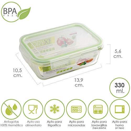 ORYX Storage Container, 330 mL, Green, 10 x 14 x 6 cm
