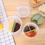 Home Kitchen Storage Jar Sealed Anti Moisture Sorting Grids Beans Rice Grain Cereal Snacks Dried Fruit Cans 5 L Container Box,L Green