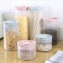 Crisper Sealed Transparent Plastic Food Storage Boxes Refrigerator Sealing Nut Snack Food Milk Coffee Bean Storage Container Sealed Food Dispensers
