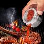 Clear Lid Magnetic Spice Tin Jar Stainless Steel Spice Sauce Storage Container Jars Kitchen Accessories,6Pcs