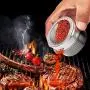 Clear Lid Magnetic Spice Tin Jar Stainless Steel Spice Sauce Storage Container Jars Kitchen Accessories,6Pcs
