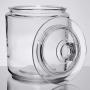 Glass Cookie Jar or Candy Jar or Penny Jar with Glass Lid, 1 Gallon Old Fashioned Clear Round Storage Container