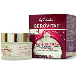 GEROVITAL H3 EVOLUTION, Anti-Aging Cream Intensive Restructuring With Superoxide Dismutase (The Anti-Aging Super Enzyme) 45+ (1.69 FL.OZ)