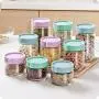 HOMELUNY Set of 4 Glass Storage Jars Airtight Jars Cereal Keeping Fresh Jars Storage Container for Candy, Cookie, Rice, Sugar, Flour, Snacks Keeping Food Dry & Fresh Light purple 600ML

4er Glasbehälter Set - HOMELUNY, luftdichte Behälter, für Müsli, Snac