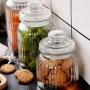 Glass Sealed Jars, Moisture-Proof Kitchen Food Containers, Storage Of Coffee Beans/Pasta/Cereal/Oatmeal