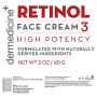 Retinol Cream For Face & Eye 3% Blend | Natural Anti Aging w/Jojoba Oil, Apricot Oil, Hyaluronic Acid & Squalane | Helps Smooth Fine Lines & Wrinkles & Brightens for Younger Skin