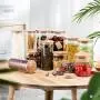 Sealed Glass Storage Jars, Kitchen Grain And Food Container 3 Pieces Sealed Glass Storage Jars, Kitchen Grain And Food Container 3 Pieces
