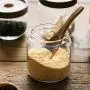 Glasbehälter, 1 Stück, 500 ml, Glasbehälter, Küchenbehälter, Lebensmittelbehälter mit luftdichten Holzdeckeln, für Tee, Kaffee, Bohnen, Kekse, Mehl, Zucker, Gewürze.
