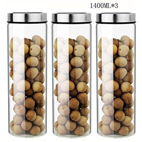 Glass Sealed Jars, Kitchen Household Grain Storage Tanks, Storage Of Spices/Coffee Beans/Oatmeal/Pasta