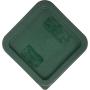 Carlisle 10740-08 7.31" Length x 7.31" Width x 0.63" Height, Forest Green Color, Polyethylene StorPlus Square Food Container Cover