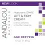 Andalou Naturals Hyaluronic DMAE Lift & Firm Cream, 1.7 Ounces Andalou Naturals Hyaluronic DMAE Lift & Firm Cream, 1.7 Ounces