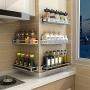 Spice Racks Wall Mounted Jar Bottle Storage Rack for Kitchen Cabinet Pantry Door