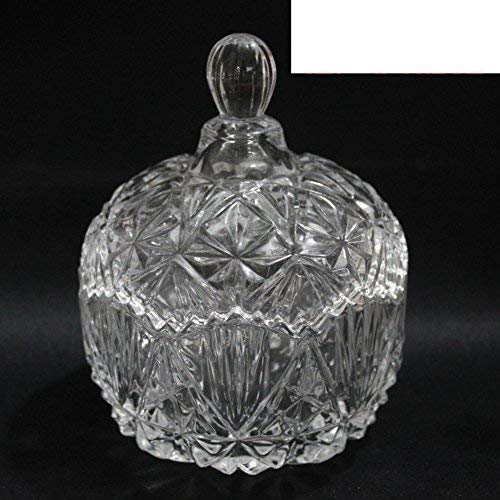 Crystal fruit bowl/dried fruit tray/candy jar/[storage jar]/Snack jar/airtight-B