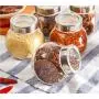 Glasverschlossene Dosen/Lebensmittelbehälter Gewürz-Tees-Bohnen-Süßigkeiten-Flaschen Küchenwerkzeuge Ca. 180 ml, 1 Stück