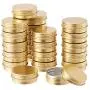 Bouteilles Aluminium 30 Pièces 1 OZ, Bouchons Винты, Cylindres Ronds – Idéales pour Épices, Bonbons, Thé ou Cadeaux (Or) Bouteilles Aluminium 30 Pièces 1 OZ, Bouchons Винты, Cylindres Ronds – Idéales pour Épices, Bonbons, Thé ou Cadeaux (Or)
