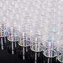 Cren 10Pcs Clear Plastic Pot Jar Box with Screw Cap Lid Cosmetic Containers