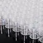 10 Stück Klare Plastikbehälter, Topf-Glasbehälter mit Schraubdeckel, Kosmetikbehälter-Container