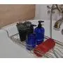 Baire-Flaschen - 16 Unzenblaue, wiederbefüllbare Kunststoffflaschen mit schwarzen Lotionpumpen – Organisieren Sie Seife, Shampoo und Lotion – PET, leicht, BPA-frei, 6er-Pack, inklusive 6 Damask-Etiketten