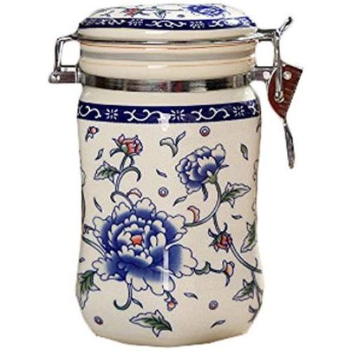 Goddness Bar Exquisite Storage Jars Ceramic Pots Tea Coffee Canisters(Style 06)