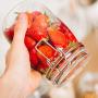 Sealed jar glass Transparent Moisture proof Household Glass bottle storage jar Storage tank Storage bottle Multiple sizes (Size : H)