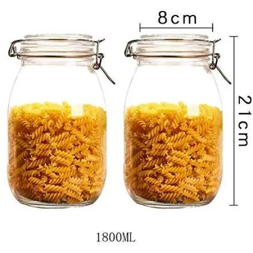 Glasflasche Yl Ly Glasbehälter Lagerglas für Honig Milchpulver Süßigkeiten Glasbehälter 500ml 1100ml 1800ml 3200ml