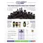 Infinity Jars 150 ml (5.07 fl oz) 3-Pack Tall Black Ultraviolet Refillable Empty Glass Screw Top Jar